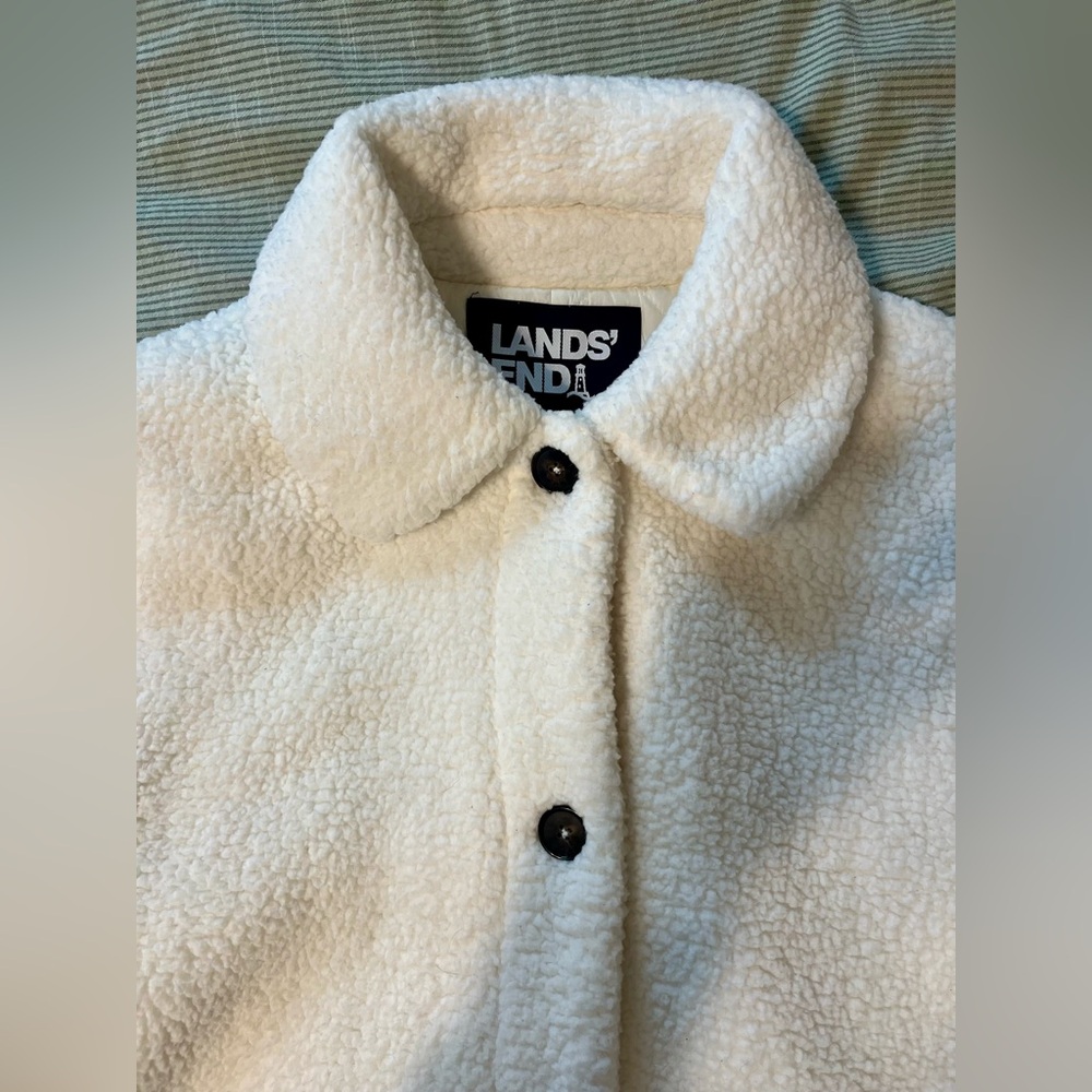 NEW Land’s End Sherpa Fleece Jacket - Small - Picture 3 of 7
